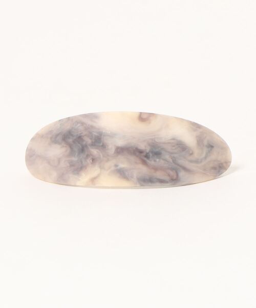 ROPE' PICNIC（ロペピクニック）の「マーブルカーブヘアバレッタ（バレッタ/ヘアクリップ・レディース・ブラウン系その他2/グレー/キナリ・FREE）」の11枚目の写真