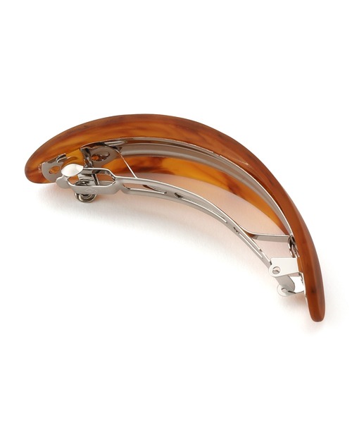 ROPE' PICNIC（ロペピクニック）の「マーブルカーブヘアバレッタ（バレッタ/ヘアクリップ・レディース・ブラウン系その他2/グレー/キナリ・FREE）」の5枚目の写真