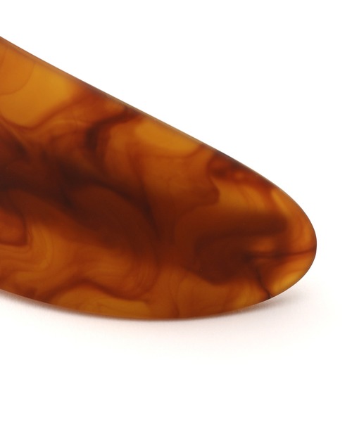 ROPE' PICNIC（ロペピクニック）の「マーブルカーブヘアバレッタ（バレッタ/ヘアクリップ・レディース・ブラウン系その他2/グレー/キナリ・FREE）」の7枚目の写真