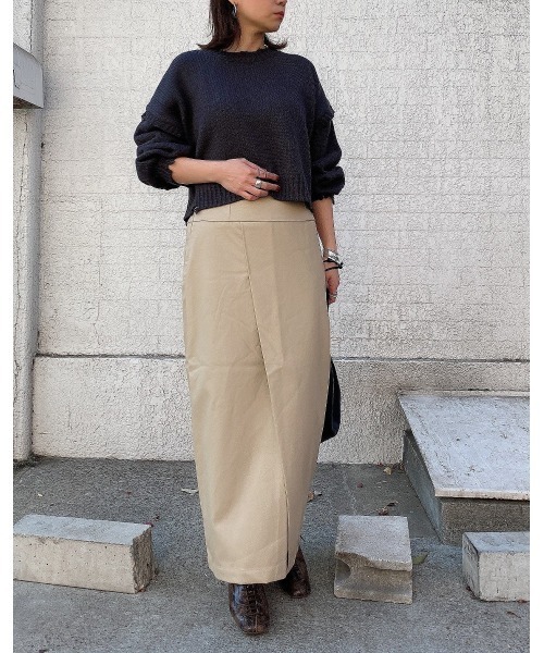 LiSeek（リシーク）の「【LiSeeK】ダメージリブ短丈ニットTOP（ニット/セーター・レディース・オリーブ/ベージュ/アイボリー/ブラック・FREE）」の21枚目の写真