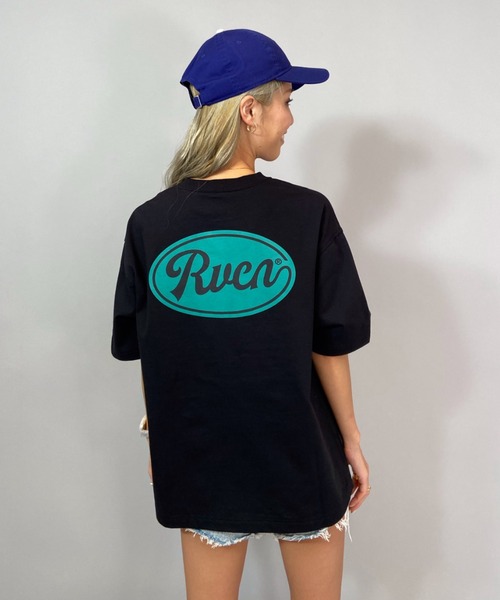 RVCA(ルーカ)の「RVCA/ルーカ ビッグシルエット バックプリントロゴTシャツ BB043-236(Tシャツ/カットソー・レディース・ホワイト/ブラック/オレンジ・S/XS)」の2枚目の写真