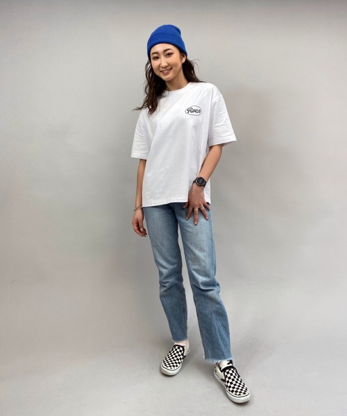 RVCA(ルーカ)の「RVCA/ルーカ ビッグシルエット バックプリントロゴTシャツ BB043-236(Tシャツ/カットソー・レディース・ホワイト/ブラック/オレンジ・S/XS)」の18枚目の写真