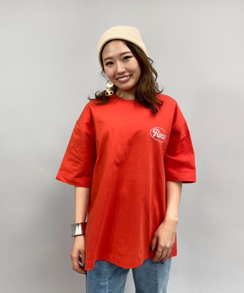RVCA(ルーカ)の「RVCA/ルーカ ビッグシルエット バックプリントロゴTシャツ BB043-236(Tシャツ/カットソー・レディース・ホワイト/ブラック/オレンジ・S/XS)」の19枚目の写真