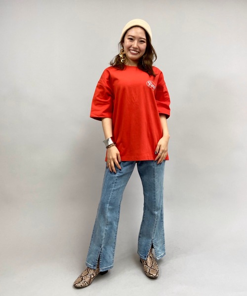 RVCA(ルーカ)の「RVCA/ルーカ ビッグシルエット バックプリントロゴTシャツ BB043-236(Tシャツ/カットソー・レディース・ホワイト/ブラック/オレンジ・S/XS)」の22枚目の写真