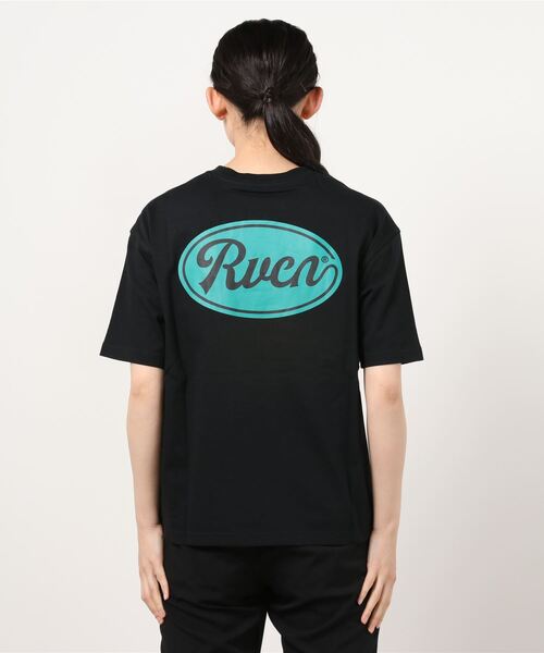 RVCA(ルーカ)の「RVCA/ルーカ ビッグシルエット バックプリントロゴTシャツ BB043-236(Tシャツ/カットソー・レディース・ホワイト/ブラック/オレンジ・S/XS)」の4枚目の写真