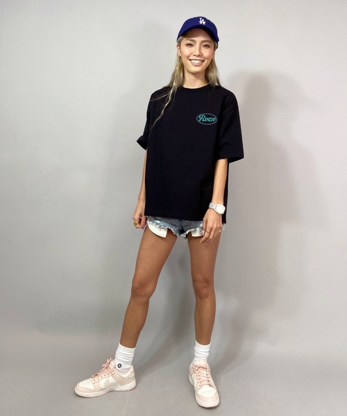 RVCA(ルーカ)の「RVCA/ルーカ ビッグシルエット バックプリントロゴTシャツ BB043-236(Tシャツ/カットソー・レディース・ホワイト/ブラック/オレンジ・S/XS)」の6枚目の写真