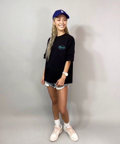 RVCA(ルーカ)の「RVCA/ルーカ ビッグシルエット バックプリントロゴTシャツ BB043-236(Tシャツ/カットソー・レディース・ホワイト/ブラック/オレンジ・S/XS)」の7枚目の写真