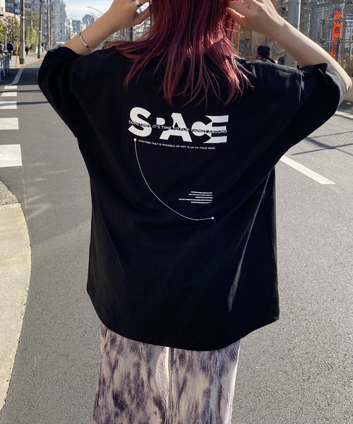 PBLIM（ページボーイリム）の「【PAGEBOYLIM】スペースロゴT（Tシャツ/カットソー・レディース・オフホワイト/ブラック/イエロー・MEDIUM/LARGE）」の20枚目の写真