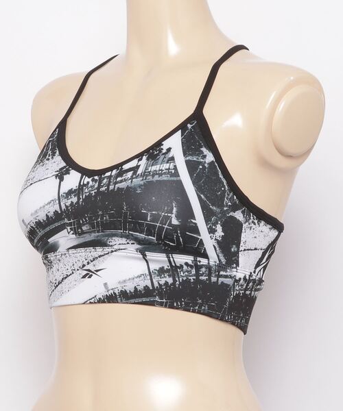 Reebok（リーボック）の「ワークアウトレディ プリンテッド スポーツブラ / Workout Ready Printed Sports Bra（スポーツブラ・レディース・ブラック/ライトブラウン/パープル系その他・SMALL/MEDIUM/LARGE/X-LARGE/X-SMALL/XX-LARGE）」の8枚目の写真