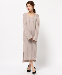 ブランド古着 Language ランゲージ レディース のワンピース ベージュ系 ロング マキシ丈 古着通販 Zozoused