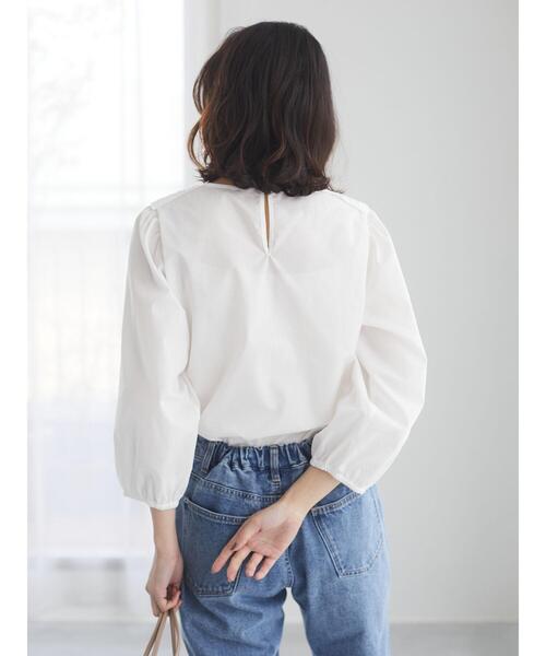 ELENCARE DUE(エレンカーレデュエ)の「・ELENCARE DUE 刺繍レースカラーブラウス*(シャツ/ブラウス・レディース・ブラック/オフホワイト/ピンクベージュ・FREE)」の12枚目の写真