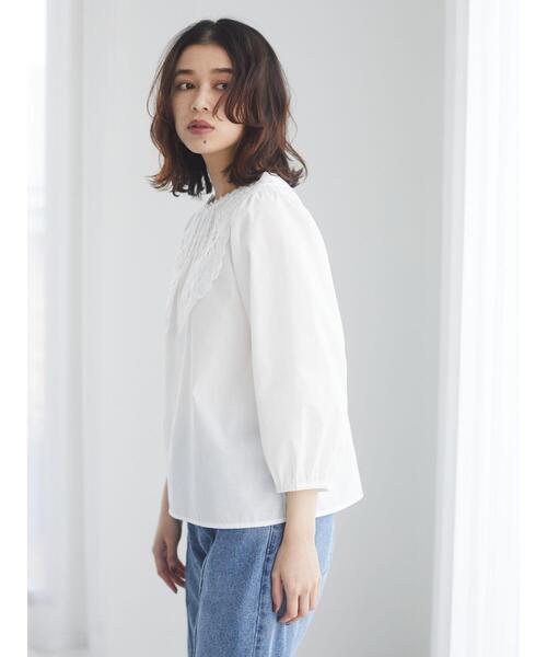 ELENCARE DUE(エレンカーレデュエ)の「・ELENCARE DUE 刺繍レースカラーブラウス*(シャツ/ブラウス・レディース・ブラック/オフホワイト/ピンクベージュ・FREE)」の13枚目の写真