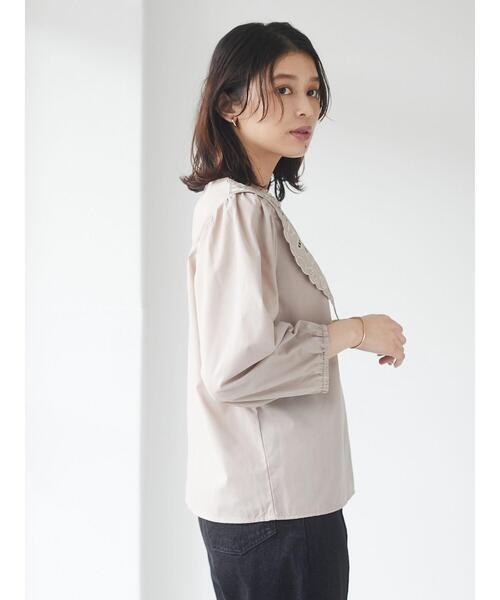 ELENCARE DUE(エレンカーレデュエ)の「・ELENCARE DUE 刺繍レースカラーブラウス*(シャツ/ブラウス・レディース・ブラック/オフホワイト/ピンクベージュ・FREE)」の20枚目の写真