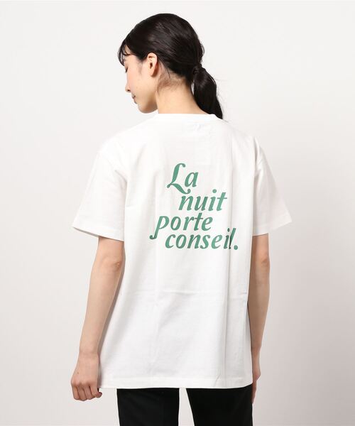 SPINNS（スピンズ）の「アソートロゴバックプリントTシャツ（Tシャツ/カットソー・レディース・ホワイト×レッド/ホワイト×グリーン/ホワイト×ブルー/ホワイト×ブラック/ホワイト系その他・ONESIZE）」の10枚目の写真