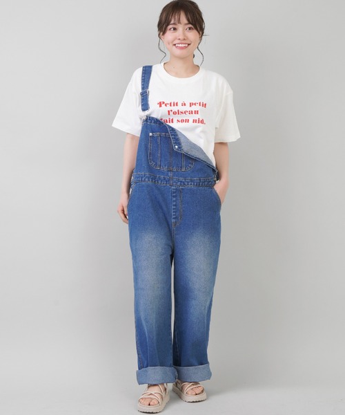 SPINNS（スピンズ）の「アソートロゴバックプリントTシャツ（Tシャツ/カットソー・レディース・ホワイト×レッド/ホワイト×グリーン/ホワイト×ブルー/ホワイト×ブラック/ホワイト系その他・ONESIZE）」の19枚目の写真