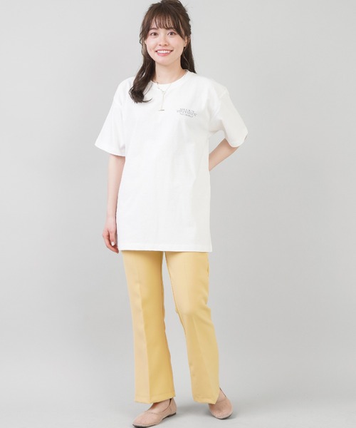 SPINNS（スピンズ）の「アソートロゴバックプリントTシャツ（Tシャツ/カットソー・レディース・ホワイト×レッド/ホワイト×グリーン/ホワイト×ブルー/ホワイト×ブラック/ホワイト系その他・ONESIZE）」の22枚目の写真