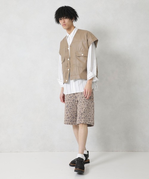 no.(ナンバー)の「【no.】2ND ECO-LEATHER VEST(ベスト・メンズ・ベージュ/ブラック・1)」の10枚目の写真