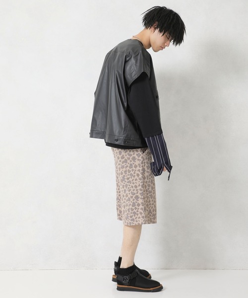 no.(ナンバー)の「【no.】2ND ECO-LEATHER VEST(ベスト・メンズ・ベージュ/ブラック・1)」の12枚目の写真