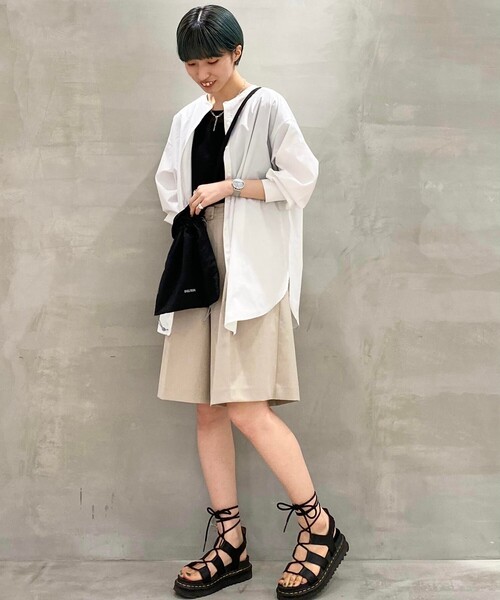 THE SHOP TK （ザ ショップ ティーケー ）の「◆【VERY6月号掲載】CARREMAN 美for ハーフパンツ（スーツパンツ・レディース・ベージュ/ベビーピンク・12/13/14）」の8枚目の写真