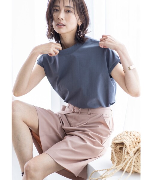 THE SHOP TK （ザ ショップ ティーケー ）の「◆【VERY6月号掲載】CARREMAN 美for ハーフパンツ（スーツパンツ・レディース・ベージュ/ベビーピンク・12/13/14）」の10枚目の写真