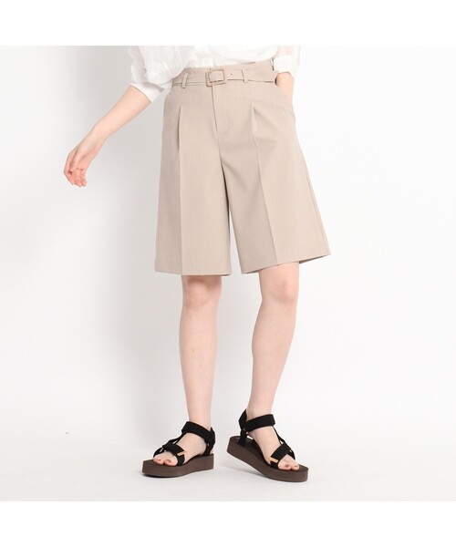 THE SHOP TK （ザ ショップ ティーケー ）の「◆【VERY6月号掲載】CARREMAN 美for ハーフパンツ（スーツパンツ・レディース・ベージュ/ベビーピンク・12/13/14）」の11枚目の写真