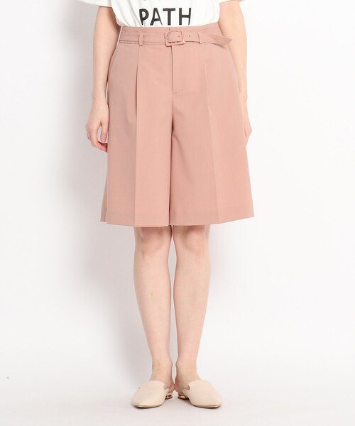 THE SHOP TK （ザ ショップ ティーケー ）の「◆【VERY6月号掲載】CARREMAN 美for ハーフパンツ（スーツパンツ・レディース・ベージュ/ベビーピンク・12/13/14）」の13枚目の写真