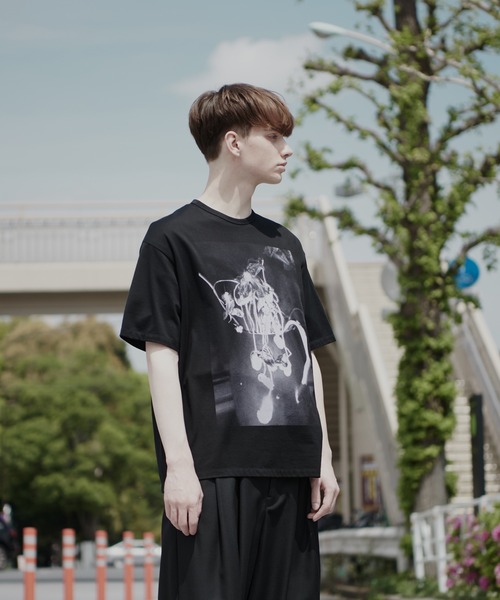 LAD MUSICIAN（ラッドミュージシャン）の「【LAD MUSICIAN×Lui's/ラッド ミュージシャン×ルイス】 花瓶柄ビッグシルエットTシャツ（Tシャツ/カットソー・メンズ・ホワイト/ブラック/ブルー・44/46/42）」の2枚目の写真