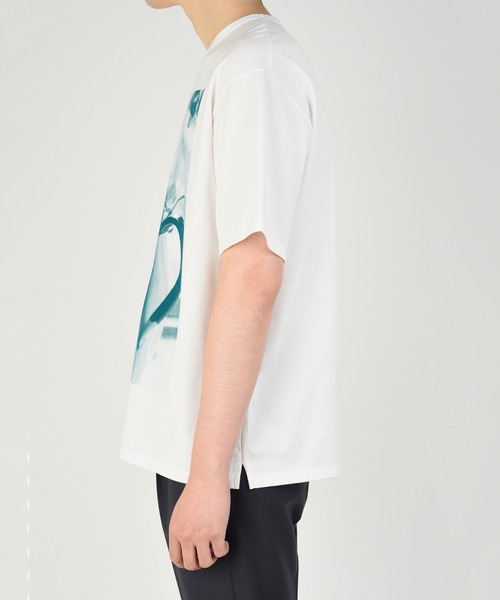 LAD MUSICIAN（ラッドミュージシャン）の「【LAD MUSICIAN×Lui's/ラッド ミュージシャン×ルイス】 花瓶柄ビッグシルエットTシャツ（Tシャツ/カットソー・メンズ・ホワイト/ブラック/ブルー・44/46/42）」の4枚目の写真