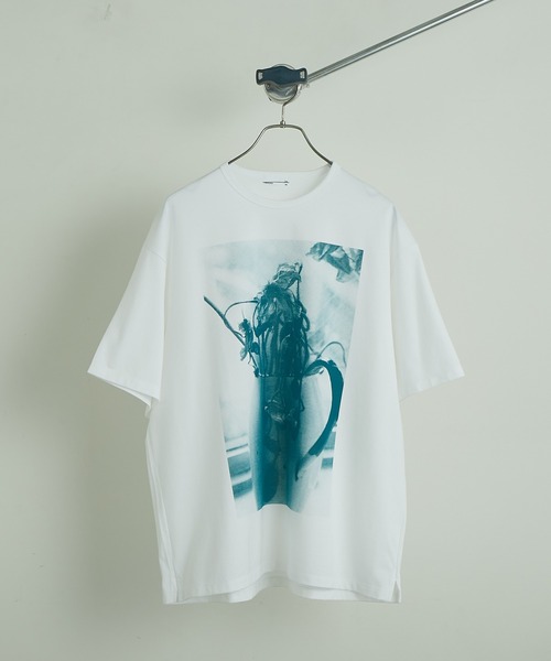 LAD MUSICIAN（ラッドミュージシャン）の「【LAD MUSICIAN×Lui's/ラッド ミュージシャン×ルイス】 花瓶柄ビッグシルエットTシャツ（Tシャツ/カットソー・メンズ・ホワイト/ブラック/ブルー・44/46/42）」の6枚目の写真