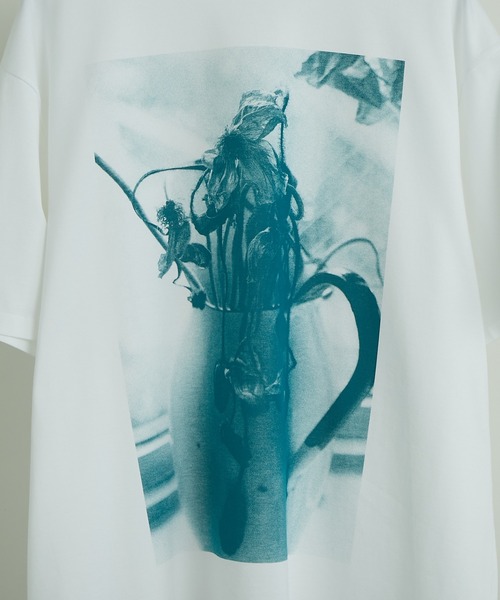LAD MUSICIAN（ラッドミュージシャン）の「【LAD MUSICIAN×Lui's/ラッド ミュージシャン×ルイス】 花瓶柄ビッグシルエットTシャツ（Tシャツ/カットソー・メンズ・ホワイト/ブラック/ブルー・44/46/42）」の8枚目の写真