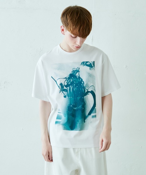LAD MUSICIAN（ラッドミュージシャン）の「【LAD MUSICIAN×Lui's/ラッド ミュージシャン×ルイス】 花瓶柄ビッグシルエットTシャツ（Tシャツ/カットソー・メンズ・ホワイト/ブラック/ブルー・44/46/42）」の17枚目の写真