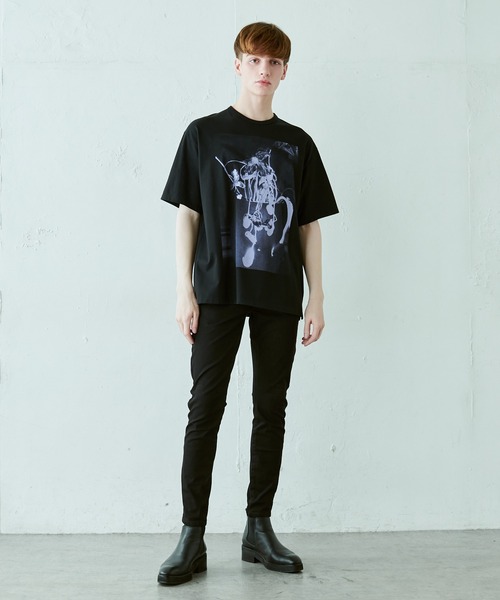 LAD MUSICIAN（ラッドミュージシャン）の「【LAD MUSICIAN×Lui's/ラッド ミュージシャン×ルイス】 花瓶柄ビッグシルエットTシャツ（Tシャツ/カットソー・メンズ・ホワイト/ブラック/ブルー・44/46/42）」の18枚目の写真