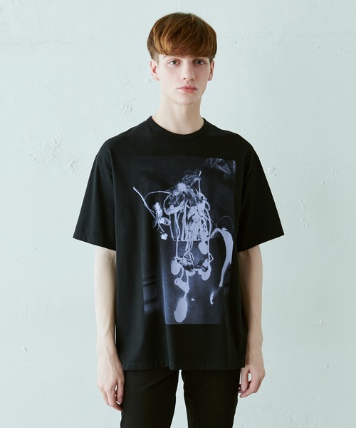 LAD MUSICIAN（ラッドミュージシャン）の「【LAD MUSICIAN×Lui's/ラッド ミュージシャン×ルイス】 花瓶柄ビッグシルエットTシャツ（Tシャツ/カットソー・メンズ・ホワイト/ブラック/ブルー・44/46/42）」の19枚目の写真