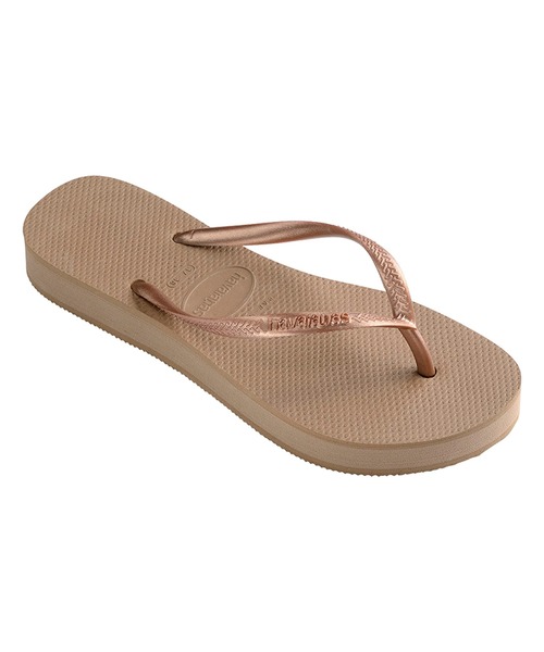 havaianas（ハワイアナス）の「havaianas (ハワイアナス) / Slim Flatform サンダル ラバービーチサンダル　厚底2.5ｃｍ（サンダル・レディース・ブラック/グレー/ゴールド系その他/ピンク/ライトグリーン/スカイブルー/ピンクゴールド/パープル/ゴールド/ピンク系その他/ライラック/ベージュ・23/22/24.5/25.5）」の12枚目の写真