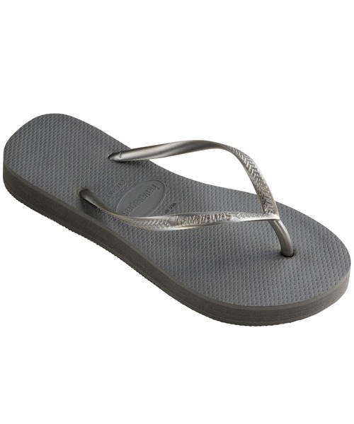 havaianas（ハワイアナス）の「havaianas (ハワイアナス) / Slim Flatform サンダル ラバービーチサンダル　厚底2.5ｃｍ（サンダル・レディース・ブラック/グレー/ゴールド系その他/ピンク/ライトグリーン/スカイブルー/ピンクゴールド/パープル/ゴールド/ピンク系その他/ライラック/ベージュ・23/22/24.5/25.5）」の2枚目の写真