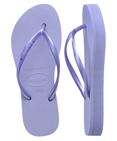 havaianas（ハワイアナス）の「havaianas (ハワイアナス) / Slim Flatform サンダル ラバービーチサンダル　厚底2.5ｃｍ（サンダル・レディース・ブラック/グレー/ゴールド系その他/ピンク/ライトグリーン/スカイブルー/ピンクゴールド/パープル/ゴールド/ピンク系その他/ライラック/ベージュ・23/22/24.5/25.5）」の7枚目の写真