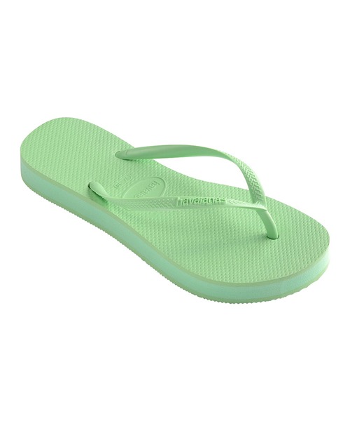 havaianas（ハワイアナス）の「havaianas (ハワイアナス) / Slim Flatform サンダル ラバービーチサンダル　厚底2.5ｃｍ（サンダル・レディース・ブラック/グレー/ゴールド系その他/ピンク/ライトグリーン/スカイブルー/ピンクゴールド/パープル/ゴールド/ピンク系その他/ライラック/ベージュ・23/22/24.5/25.5）」の4枚目の写真