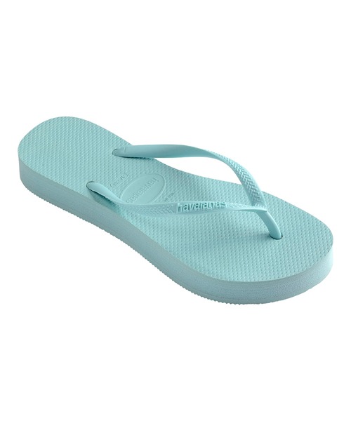 havaianas（ハワイアナス）の「havaianas (ハワイアナス) / Slim Flatform サンダル ラバービーチサンダル　厚底2.5ｃｍ（サンダル・レディース・ブラック/グレー/ゴールド系その他/ピンク/ライトグリーン/スカイブルー/ピンクゴールド/パープル/ゴールド/ピンク系その他/ライラック/ベージュ・23/22/24.5/25.5）」の5枚目の写真