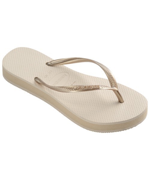 havaianas（ハワイアナス）の「havaianas (ハワイアナス) / Slim Flatform サンダル ラバービーチサンダル　厚底2.5ｃｍ（サンダル・レディース・ブラック/グレー/ゴールド系その他/ピンク/ライトグリーン/スカイブルー/ピンクゴールド/パープル/ゴールド/ピンク系その他/ライラック/ベージュ・23/22/24.5/25.5）」の19枚目の写真