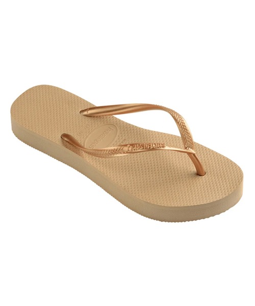havaianas（ハワイアナス）の「havaianas (ハワイアナス) / Slim Flatform サンダル ラバービーチサンダル　厚底2.5ｃｍ（サンダル・レディース・ブラック/グレー/ゴールド系その他/ピンク/ライトグリーン/スカイブルー/ピンクゴールド/パープル/ゴールド/ピンク系その他/ライラック/ベージュ・23/22/24.5/25.5）」の21枚目の写真