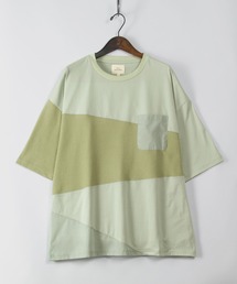 make a ray!（メイク ア レイ！）の「ビッグシルエット 切替えポケットTシャツ/ストレッチカット（Tシャツ/カットソー・メンズ）」