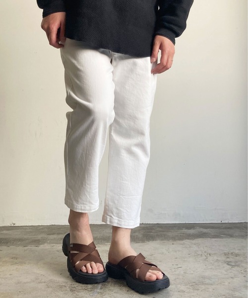 COMMON WARE（コモンウェアー）の「ST:MEI Recycled nylon mesh SANDAL（サンダル・レディース・ブラウン/ライトブラウン/オリーブドラブ/ブラック・26cm/27cm/28cm/23㎝/24cm/25cm/23cm）」の2枚目の写真