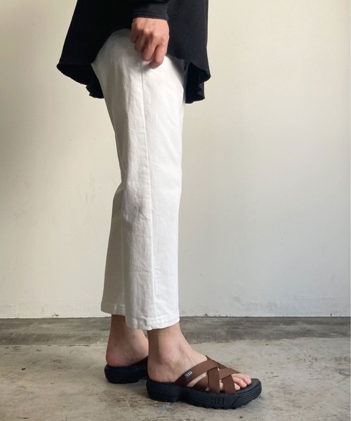 COMMON WARE（コモンウェアー）の「ST:MEI Recycled nylon mesh SANDAL（サンダル・レディース・ブラウン/ライトブラウン/オリーブドラブ/ブラック・26cm/27cm/28cm/23㎝/24cm/25cm/23cm）」の12枚目の写真
