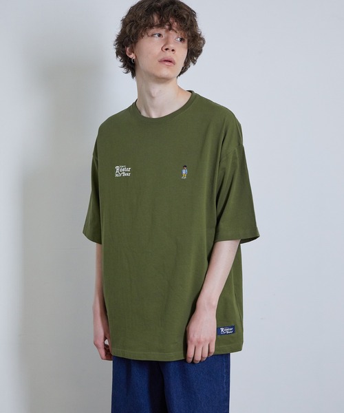 JUNRED（ジュンレッド）の「ROSTER BEARルーズW刺繍TEE（Tシャツ/カットソー・メンズ・ブラック/ホワイト/グリーン・M/L）」の20枚目の写真