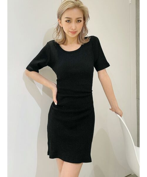 GYDA（ジェイダ）の「BACKリボンクルーネックワンピース（ワンピース・レディース・ブラック/その他2/アイボリー・FREE）」の9枚目の写真