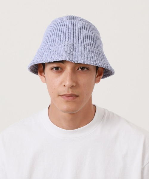 JOINT WORKS（ジョイントワークス）の「【RACAL / ラカル】 Paper knit bucket ハット（ハット・メンズ・ブラック/アイボリー/パープル系その他・FREE）」の12枚目の写真