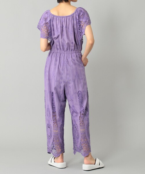 Diagram(ダイアグラム)の「【LIFE STYLE WEAR】カットワークサロペット(サロペット/オーバーオール・レディース・パープル・36)」の15枚目の写真