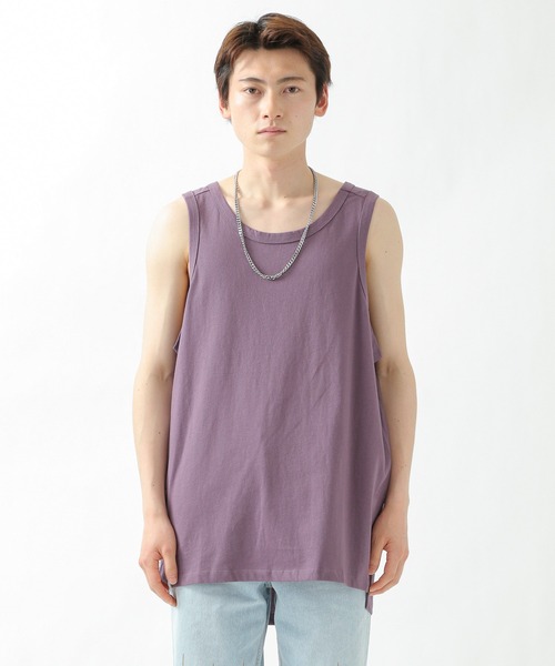 INFLATION（インフレーション）の「INFLATION／Cotton タンクトップ　2956430（タンクトップ・メンズ・ホワイト/グレー/ブラック/カーキ/パープル・MEDIUM/LARGE）」の11枚目の写真