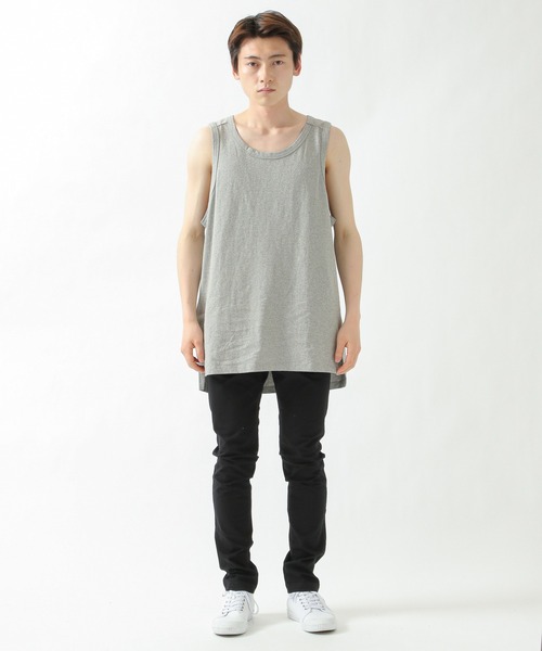 INFLATION（インフレーション）の「INFLATION／Cotton タンクトップ　2956430（タンクトップ・メンズ・ホワイト/グレー/ブラック/カーキ/パープル・MEDIUM/LARGE）」の14枚目の写真