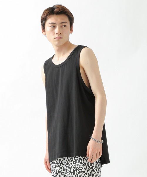 INFLATION（インフレーション）の「INFLATION／Cotton タンクトップ　2956430（タンクトップ・メンズ・ホワイト/グレー/ブラック/カーキ/パープル・MEDIUM/LARGE）」の6枚目の写真